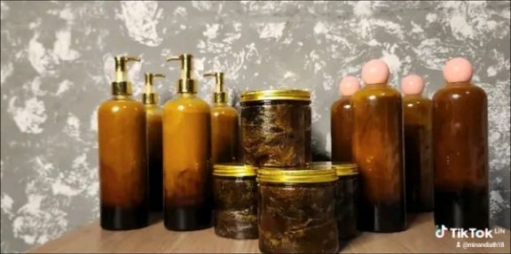 "Savon Noir Hammam Purifiant - Pot Gold